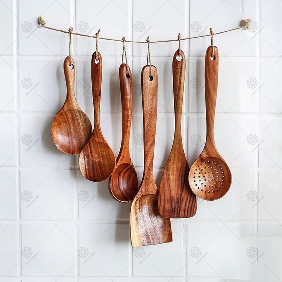 Teak Wooden Utensil Set