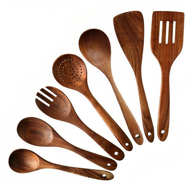 Teak Wooden Utensil Set